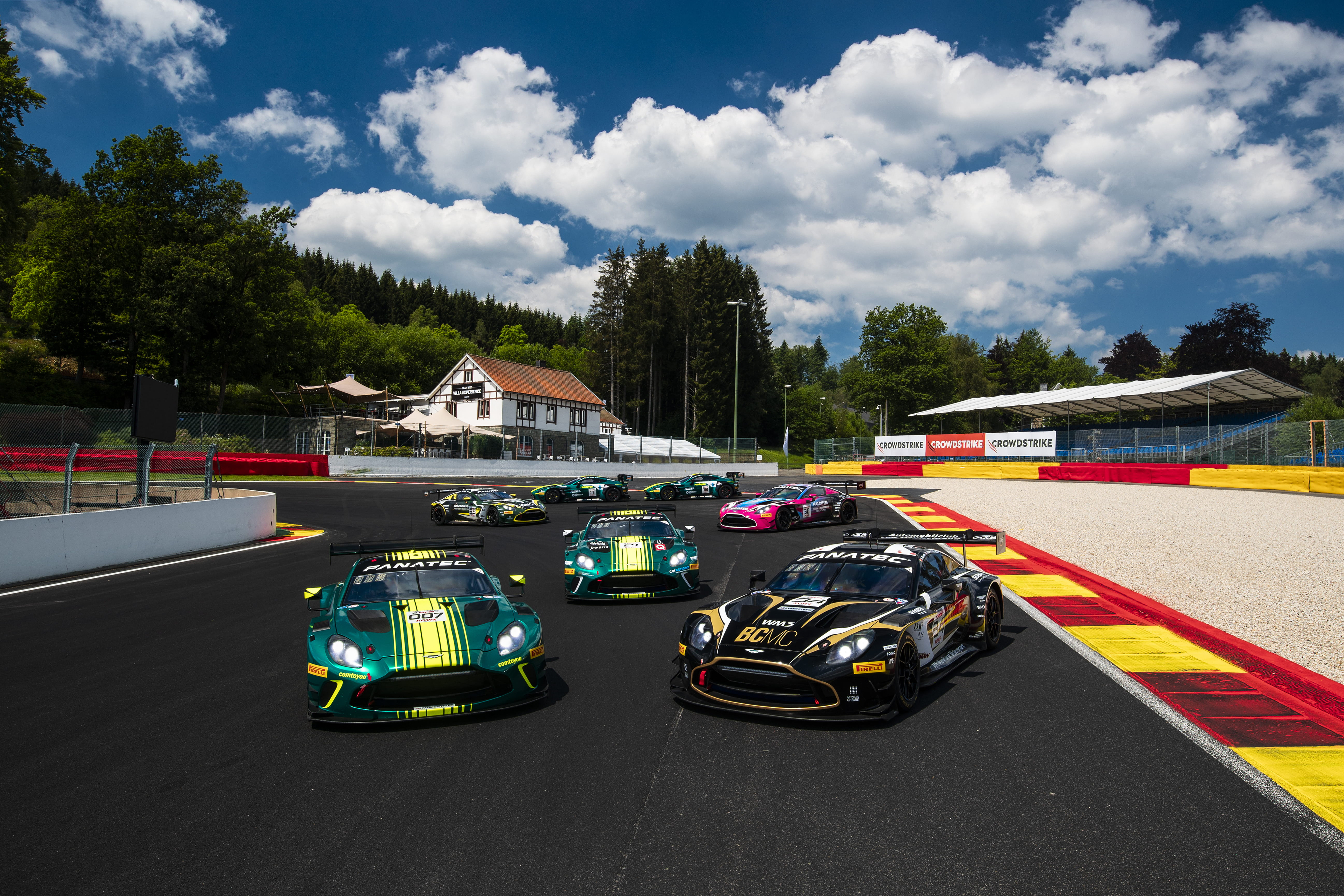 Seven Aston Martin Vantage GT3s competed for strongest attack ever at Crowdstrike 24 Hours of Spa